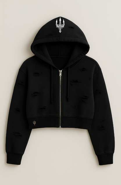 Felpa cropped con cappuccio SPECIAL EDITION - 27th