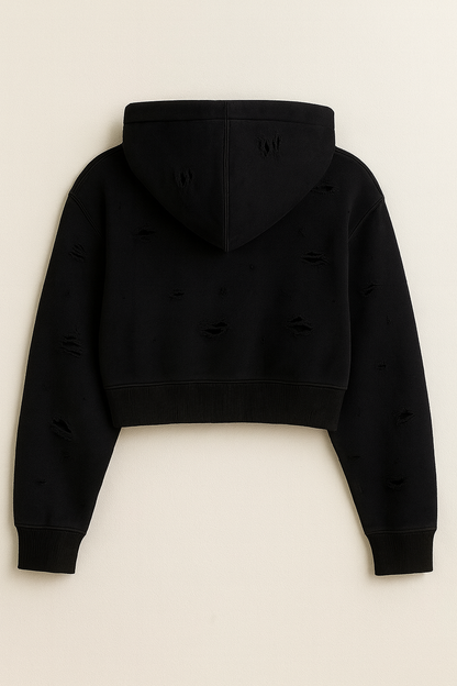 Felpa cropped con cappuccio SPECIAL EDITION - 27th